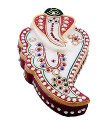 Marble Kumkum Container with Kalash
