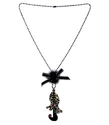 Black Acrylic Necklace
