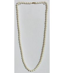 Faux Pearl Bead Necklace