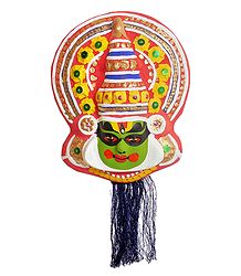 Kathakali Papier Mache Mask - Arjuna from Mahabharata
