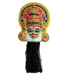 Bhima Mask in Kathakali Style - Papier Mache