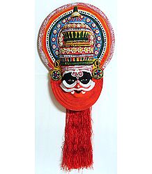 Duhshasan Mask in Kathakali Style - Papier Mache Mask