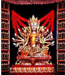 Buddhist Style Durga