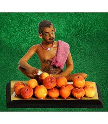 Fruit Seller Photo - Unframed Photo Print on Paper
