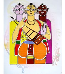 Baul Singers - Photo Print of Jamini Roy Painting