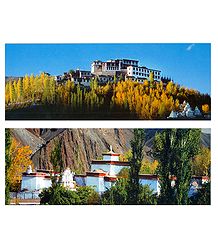 Alchi Temple and Matho Monastery, Ladakh - Set of 2 Postcards