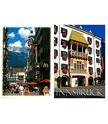 Innsbruck,Austria - Set of 2 Postcards