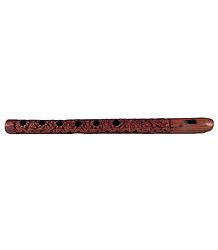 Wood Carved Flute for Krishna