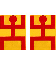 Set of 2 Hindu Symbol on Sticker