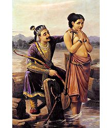 King Shantanu Falling in Love With
Satyavati (Matsyagandha)