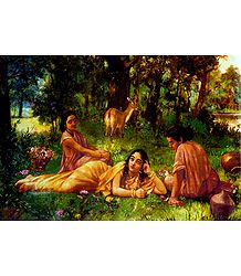 Shakuntala Pines for King Dushyanta - Poster