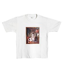 Printed Krishna on White T-Shirt