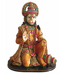 Hanuman - Great Devotee of Lord Rama - Resin Statue
