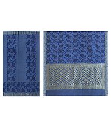 Paisley Design on South Cotton Silk Saree  with Zari Pallu