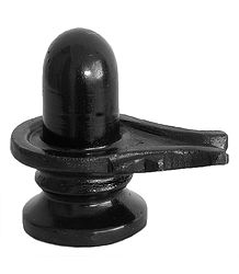 Black Shiva Linga - Stone Sculpture