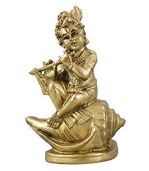 Krishna on Conch