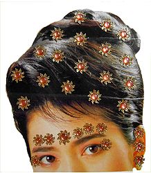 Stick-on Hair, Forehead and Ear Decoration for Brides