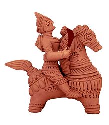 Soldier on Horse - Terracotta Statue