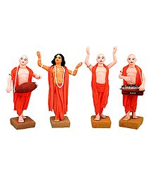 Vaishnavas - Devotees of Lord krishna - Terracotta Statue