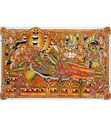Vishnu in Anantashayan - Poster