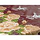 Floral Design on Glazed Cotton Double Bedspread with 2 Pillow Covers
