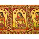 Rajput Princess Print on Yellow Cotton Single Bedspread