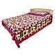 Multicolor Cotton Double Bedspread with 2 Pillow Covers