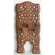 Foldable Carved Wooden Religious Book Holder with Stone Inlay - Used for Reading Holy Books