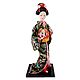 Japanese Geisha Doll in Brocade Kimono Dress Holding Drum