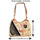 Kantha Embroidered Off White with Red Batik Cotton Bag with 3 Zipped Pocket and One Mobile Pocket 