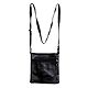 Black Rexine Sling Bag with Four Zipped Pocket