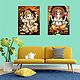 Lord Ganesha - Set of 2 Glitter Posters