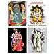 Ganesha and Radha Krishna - Set of 4 Posters