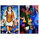 Shirdi Sai Baba and Radha Krishna - Set of 2 Posters