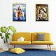 Shiva with His Bull and Krishna - Set of 2 Posters