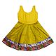 Yellow Ghagra and Maroon Choli with Gorgeous Border for Baby Girl