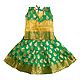 Green Ghagra and Golden Choli for Baby Girl
