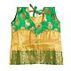 Green Ghagra and Golden Choli for Baby Girl