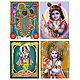 Srinathji and Krishna - Set of 4 Posters