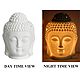 White Buddha Head Lampshade and Diffuser with Adapter