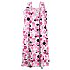 Pink with Black Polka Dot Print on White Cotton Maxi with Optional Sleeves