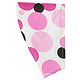 Pink with Black Polka Dot Print on White Cotton Maxi with Optional Sleeves