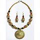 Dhokra Necklace Set with Owl Face Pendant