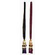 A Pair of Parandi - For Hair Braids with Purple and Maroon Tassels