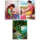 Mother and Child, European Lady and Lovers - Set of 3 Posters
