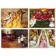 Rajasthani, Gujrati and Europen People - Set of 4 Posters