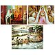 Rajasthani Beauties and Bathing Ghat - Set of 3 Poster
