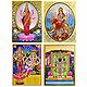 Lakshmi, Ganesha, Vaishno Devi, Sreenathji - Set of 4 Posters
