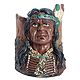 Pen Holder with Red Indian Face