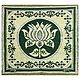 Reversible Lotus Design Cotton Ritual Mat